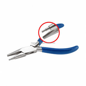 Pince à boucler à double étage de haute qualité / Pince à fabriquer des attaches à double étage en acier inoxydable pour la fabrication de bijoux DIY en argent et or - Product Image 2