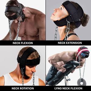 Gym Head <b>Harness</b> <b>Men</b> Women Neck Trainer Weight Training Strength Support Resistance Workout OEM Supplier - Product Image 6