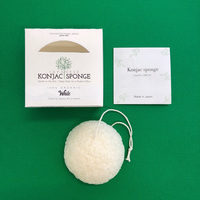 Éponge Konjac Japonaise de Haute Qualité 100% Poudre de Konjac Comestible Ingrédients Naturels Respectueux de l'Environnement Lavable pour le Visage