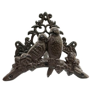 Vintage <b>Cast</b> Iron Garden Hose Holder Wall Mounted Decorative Hose Hanger Rack Outdoor Water Pipe Organizer Rustic Antique Scroll - Product Image 6