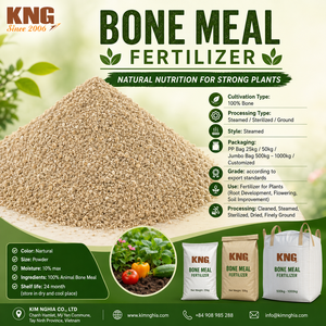 Engrais à base de farine d'os KNG, 100% poudre d'os animale pour le développement des racines des plantes et l'amélioration du sol - Product Image 1