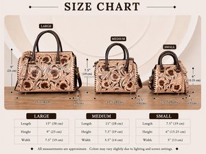 Ensemble de 3 sacs de voyage en cuir artisanal, style classique pour femme, sac bandoulière et sac de voyage assortis, prix d'usine en gros - Product Image 2