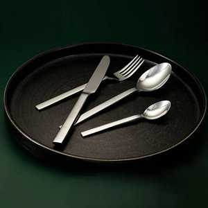 Ensemble de Cuillères à Salade en Métal au Design Unique, Écologique, en Acier Inoxydable Poli, Compatible Lave-Vaisselle - Product Image 6