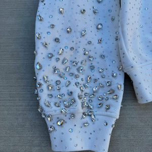 Sweat à capuche zippé surdimensionné avec strass 2026 |   Sweat-shirt de créateur lourd 400-600 GSM |   Fabrication sur mesure OEM - Product Image 6