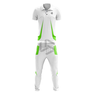 Nouveau design de sublimation respirant, ensemble 2 pièces maillot et pantalon de cricket 100 % polyester pour joueurs professionnels Pakistan USA - Product Image 2