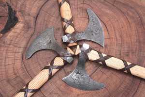 Hacha Táctica Tomahawk de Acero Inoxidable Hecha a Mano por BA Enterprises, 18 Pulgadas, Mango de Madera de Palisandro, Hacha Vikinga Personalizada para Campismo al Aire Libre - Product Image 6