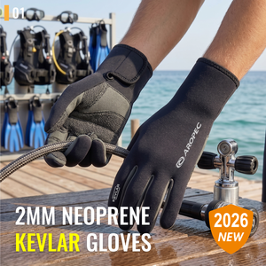 Aropec 2026 Nuevos Guantes de Buceo de Neopreno de 2mm con Kevlar, Palma y Dedos Flexibles de Amara, Correa de Velcro en V - OEM/ODM/OBM - Product Image 2