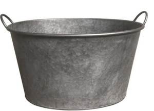 Pot de jardin en acier galvanisé, grand pot à plantes en métal, pot à fleurs d'extérieur et d'intérieur, conteneur à plantes robuste pour la maison et le jardin - Product Image 4