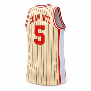 Maillot de basketball Claw Intl imprimé par transfert thermique, débardeur unisexe pour adolescents, respirant, design uni, 100 % polyester, séchage rapide - Product Image 2