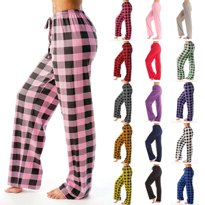 Women's High Drawstring Waist Flannel Breathable 100% Cotton Pajama <b>Lounge</b> Trouser Night <b>Sleeping</b> Style for Spring Season - Product Image 6