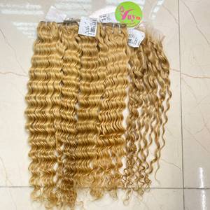 VuyHair Extensiones de Cabello Humano Virgen Vietnamita 100% Sin Procesar de un Solo Donante, Cabello Rubio Natural de Doble Trama con Cierre - Product Image 3