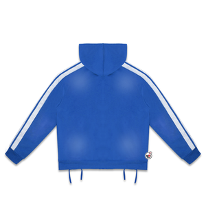 Sudadera con capucha y cremallera ROUGHPLAY morada para hombre, estilo oversize, streetwear, OEM, diseño con bolsillo de felpa francesa, para otoño e invierno, venta al por mayor - Product Image 5