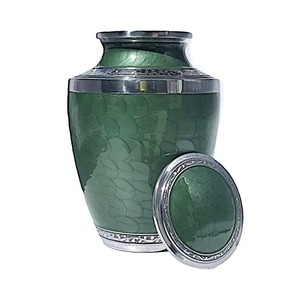 Urna Funeraria de Aluminio con Acabado Azul Mármol Personalizada para Cenizas Humanas de Adultos, con Tapa y Bolsa de Terciopelo Incluidas - Product Image 5