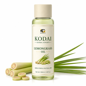 Aceite Esencial de Limoncillo de Tamil Nadu 100% Puro y Natural de Primera Calidad, Destilado al Vapor, para Aromaterapia y Cuidado Facial, Kodai Global Export - Product Image 1