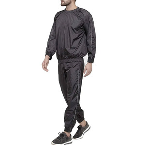 Combinaison de sauna intégrale à capuche personnalisée avec logo imprimé, haute qualité, pour hommes, pour la perte de poids et le sport - Product Image 1