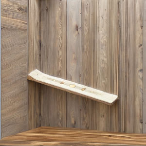 Soporte de incienso de madera para varillas con recogedor de cenizas, quemador de incienso de latón con 3 orificios, soporte de madera para varillas de incienso para meditación - Product Image 2