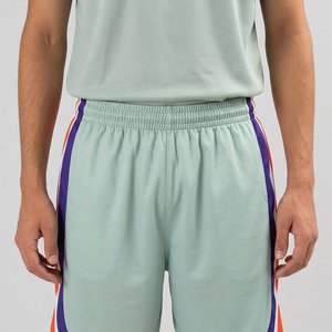 Ensemble de maillots de basket-ball personnalisés pour hommes, nom de l'équipe 7, sublimé, col en V, sans manches, en polyester respirant, coupe athlétique - Product Image 5