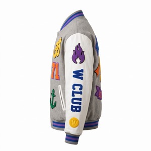 Chaquetas Varsity Premium para Hombre, Chaqueta Bomber con Logotipo Personalizado, Fabricante OEM con MOQ Bajo, Producción Rápida, Suministro al por Mayor - Product Image 3