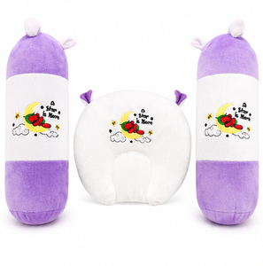 Almohada de Mostaza con Cojín de Soporte para Bebés Recién Nacidos, Juego de Soporte Suave para la Cabeza y el Cuerpo del Bebé, Almohada de Posicionamiento, Decoración para Cuna, OEM - Product Image 1