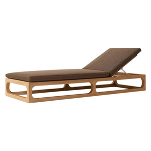 Tumbona de Madera de Teca Sólida para Exteriores, Muebles para Piscina, Hotel, Resort, Tumbona de Teca, Exportación Directa de Fábrica, Proveedor de Indonesia - Product Image 1