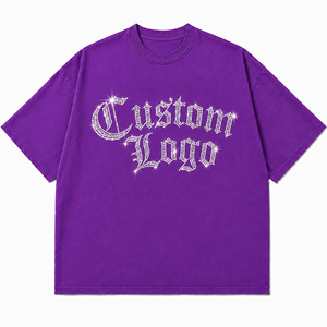 Custom Rhinestone <b>Gothic</b> Lettering Oversized Black <b>T</b>-<b>Shirt</b> | Sparkle Crystal Streetwear Graphic Tee | Lightweight 100% Men's - Product Image 4