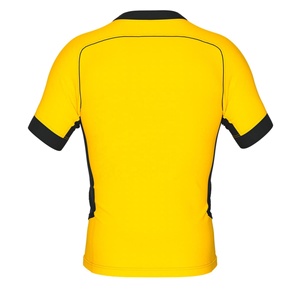 2027 Premium-Quality Custom Volleyball Jersey Plain-Short Sleeve Yellow-Color Printed Jersey Men Summer Qasaab Gloves - Product Image 2