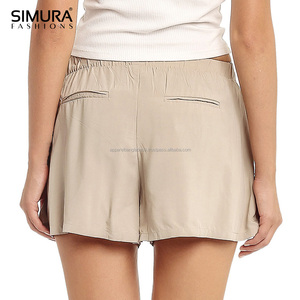Vente en gros raisonnable, nouvelle Technique personnalisée OEM, Design tendance de haute qualité pour femmes, pantalon court et large en Denim élégant du Bangladesh - Product Image 6