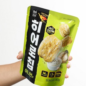 ขนมโปรตีนหัวหอมเกาหลี ไดลี่มีล ไม่ทอด ไฟเบอร์สูง แคลอรีต่ำ บ็อกธิง ฮีโร่ ชิป ขนมโปรตีนหัวหอม - Product Image 1