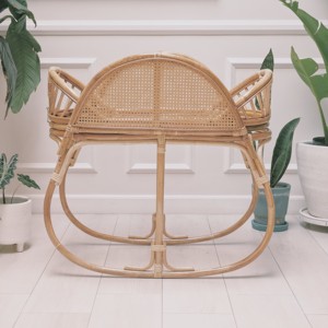 Cuna mecedora para bebés, muebles de guardería, excelente calidad, cunas mecedoras de ratán natural - Product Image 6