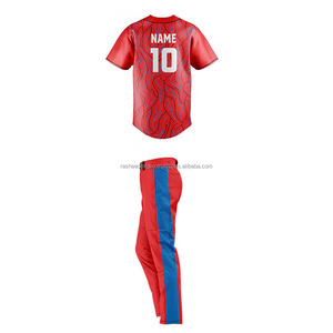 Personalizado Sublimado Nombre del equipo Logo Ropa de béisbol Uniforme Mujeres Hombres Camisetas de béisbol Diseño - Product Image 6