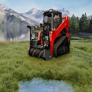 Chargeuse compacte Kubota professionnelle avec broyeur conçue pour une gestion efficace des broussailles et la gestion des forêts - Product Image 4