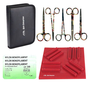 Medical Students Professional Surgical Medic Instruments Training Surgery Suture Practice <b>Kit</b> Durable Silicone <b>Suturing</b> Pad - Product Image 1