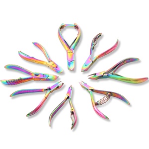 Pinces pointues couleur arc-en-ciel coupe-ongles pour ongles incarnés épais accessoires de beauté sur mesure - Product Image 1