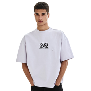 เสื้อยืดคอตตอนโอเวอร์ไซส์ คอกลม แขนสั้น สวมใส่สบายๆ สำหรับทุกวัน รับทำโลโก้ตามสั่ง รับผลิตแบบ OEM ODM ขายส่ง - Product Image 1