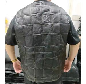 Gilet en cuir classique pour homme, col montant, style motard, nouvelle collection automne-hiver - Product Image 3
