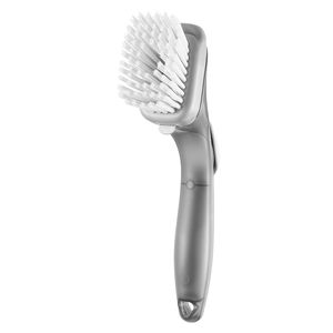 Spazzola per Piatti con Dispenser di Sapone, 3 Testine, Manico in PP e Setole Curve per la Pulizia dei Piatti - Product Image 5