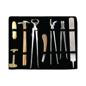 Kit Profesional de Herramientas de Herrador de 7 Piezas de Acero Inoxidable para Recorte de Pezuñas de Caballo, Herraduras, Cuchillo para Pezuñas, Lima, Cortador de Clavos y Cepillo - Product Image 2