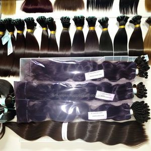 Tejido de cabello crudo de proceso natural 100%. Sin proceso Remy virgen indio tejido de cabello. Tejido de pelo libre de caída - Product Image 1