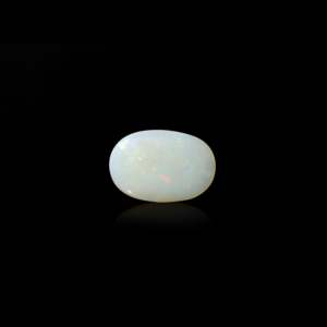 Natural Ethiopian Opal Raw Gemstone 3.62 Carat Certified White 20mm - Product Image 2
