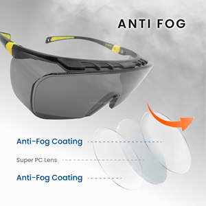 ANSI Z87+ Certified frameless with anti-slip tips protective goggles for construction and renovation work - Product Image 4