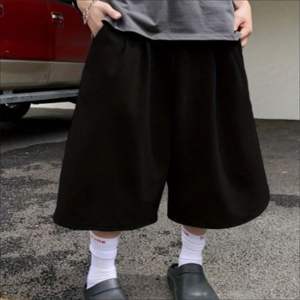 Pantalones Cortos Largos de Algodón Estilo Urbano para Hombre, Oversize, Casuales, con Cintura Elástica y Cordón, Moda de Verano - Product Image 4