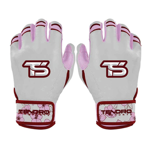 Custom Professional Lightweight High Quality Padded Breathable Beisbol Batting <b>Gloves</b> Wrist Support Made Sheepskin - Product Image 4