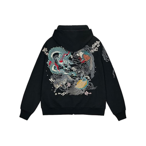Sweat à capuche brodé pour homme, best-seller, logo personnalisé, 100% coton molletonné, coupe oversize, poche latérale, séchage rapide, imperméable, respirant - Product Image 2