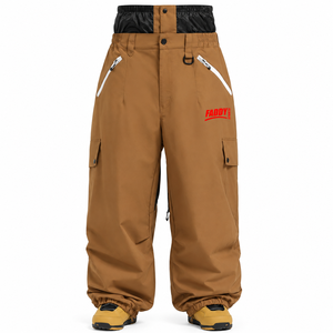 Pantalon de ski d'hiver imperméable et respirant, robuste et personnalisé, coupe large, style cargo, fournisseur OEM en gros - Product Image 2
