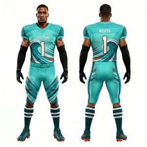 Uniformes de Fútbol Americano para Equipos, Conjuntos Sublimados, Jersey Transpirable de Poliéster de Alto Rendimiento para Jugadores de Secundaria y Universidad - Product Image 5