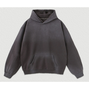 Fabricante de Sudaderas con Capucha: Sudadera con Capucha Lavada al Ácido, Serie High Street, Sudadera Oversize con Efecto Envejecido, Sudadera Vintage Lavada con Piedras - Product Image 3