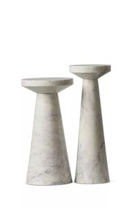 Wholesale Price <b>White</b> Marble PedestalModern <b>Round</b> Marble Coffee <b>Table</b> Minimalist Design Handmade Living Room Furniture Accent - Product Image 3