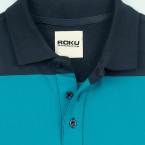 Fabrication sur mesure de polos pour hommes 100% coton, manches longues, séchage rapide, logo personnalisé, style décontracté. - Product Image 5