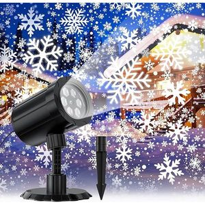 Proiettore Dinamico di Fiocchi di Neve GUSODOR, Luci Decorative per Interni ed Esterni, Proiezione di Neve Natalizia IP65 Impermeabile - Product Image 1