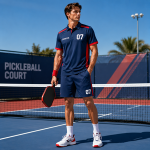 Ropa de Pickleball Personalizada para <span class=keywords><strong>Mujer</strong></span>, <span class=keywords><strong>Camiseta</strong></span> Deportiva Transpirable con Cuello Redondo, Polo de Pickleball con Impresión por Sublimación Premium Vibrante - Product Image 1